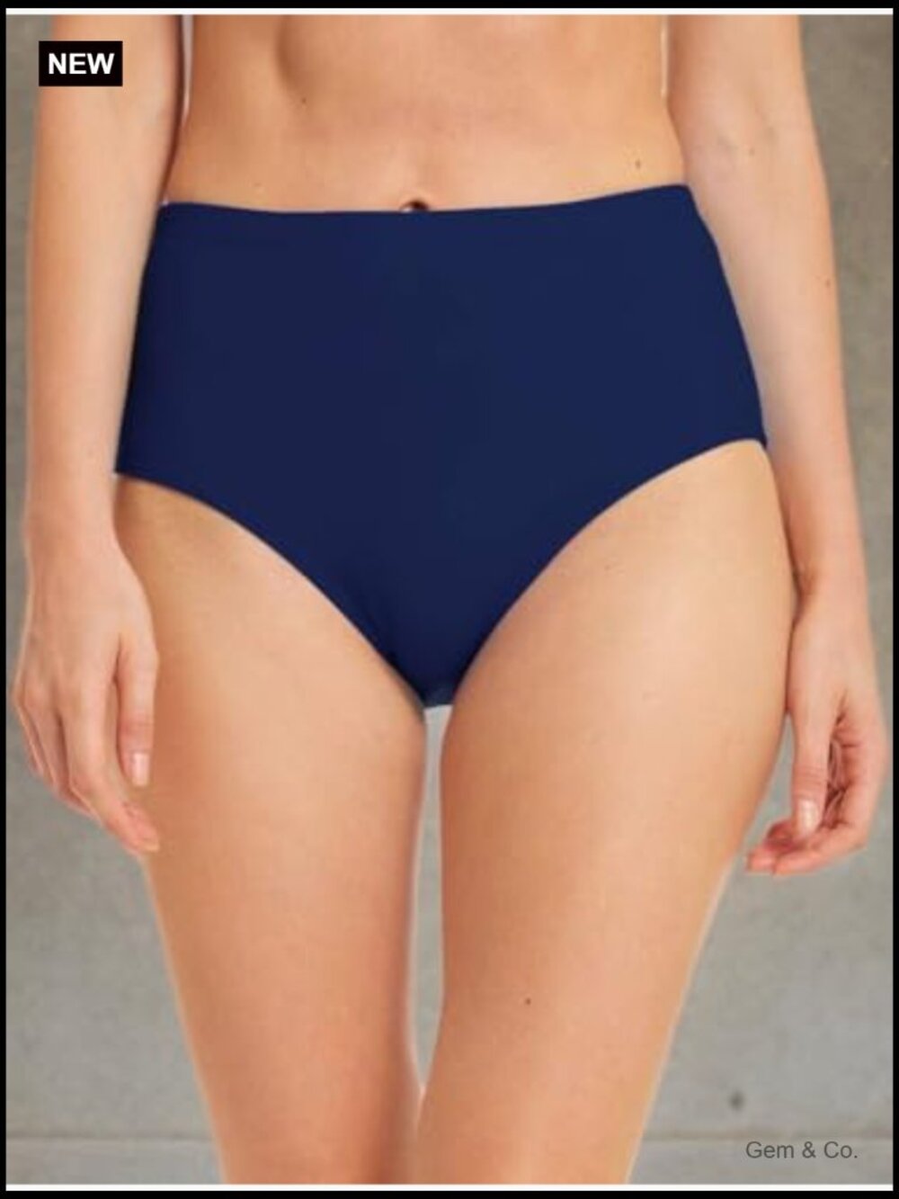 Women's High Waist Retro Full Coverage Bikini Swimsuit Bottom - Picture 6 of 7